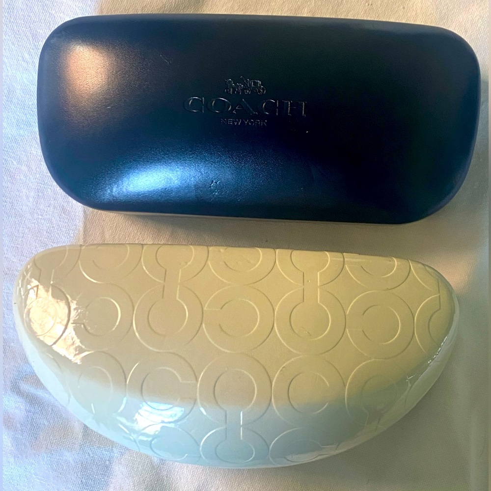 NEW Pair of Leather COACH Designer Sunglasses Cases